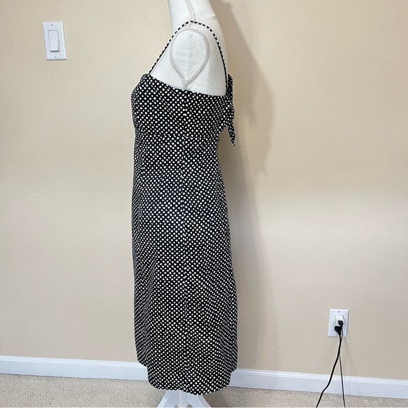 Evan Picone Diamond Polka Dot Tie Back Dress - Picture 7 of 15